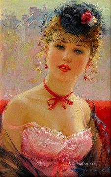Women Painting - Portrait of Elodie Impressionist